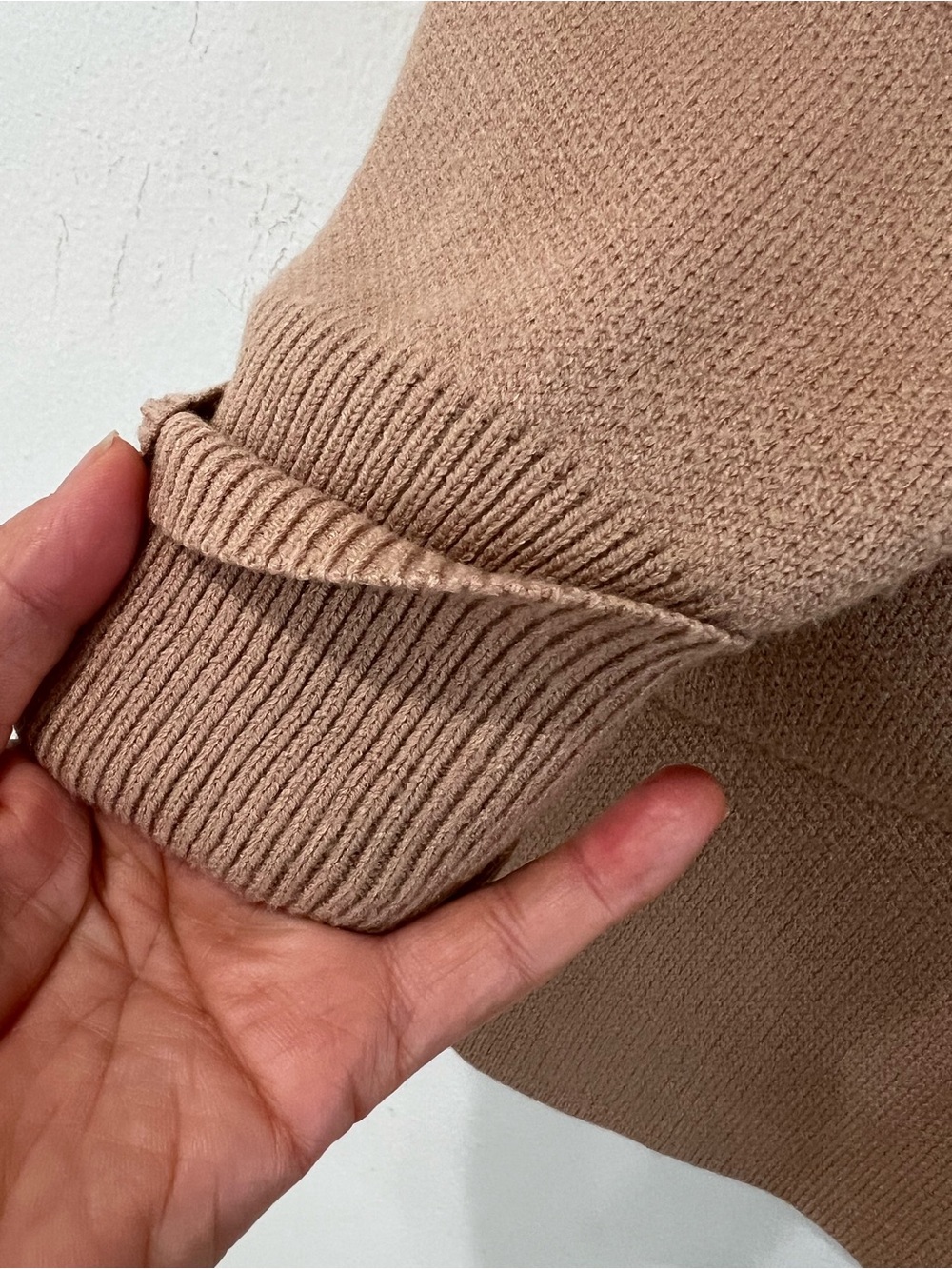 Zesica Open-Front Long Cardigan Sweater in Camel M - Picture 4 of 9